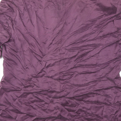 Brand and care label for Richards women’s purple jacket, size UK 14