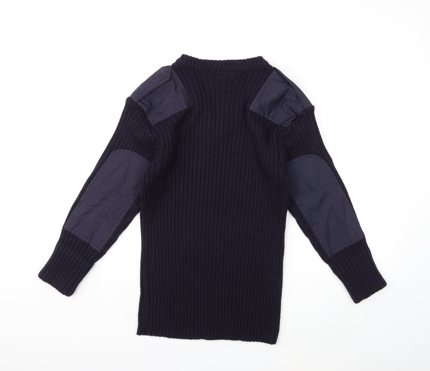 Blue Castle Womens Blue  Knit Pullover Jumper Size S