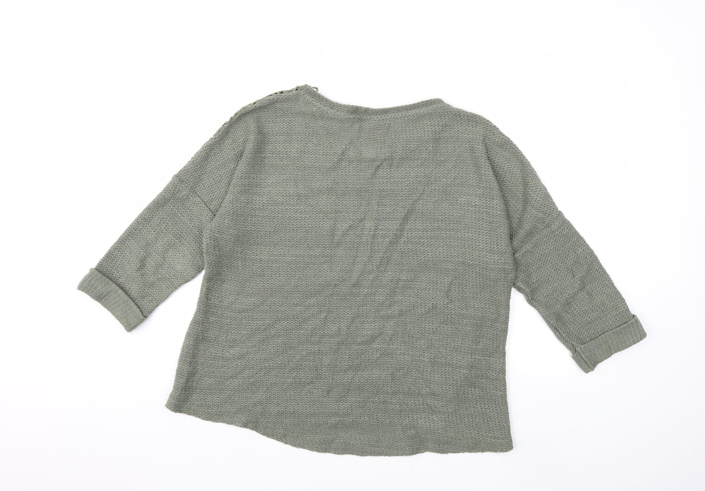 Made for me  Womens Green  Knit Pullover Jumper Size 16