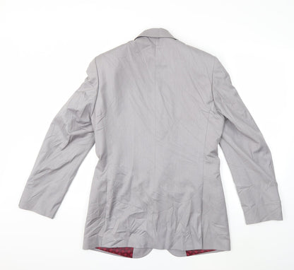 Back view of Preworn men’s grey jacket suit jacket, size 38