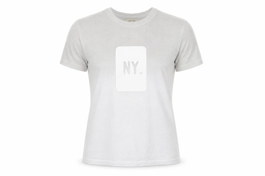 River Island Womens White Geometric Jersey Basic T-Shirt Size XS  - NY