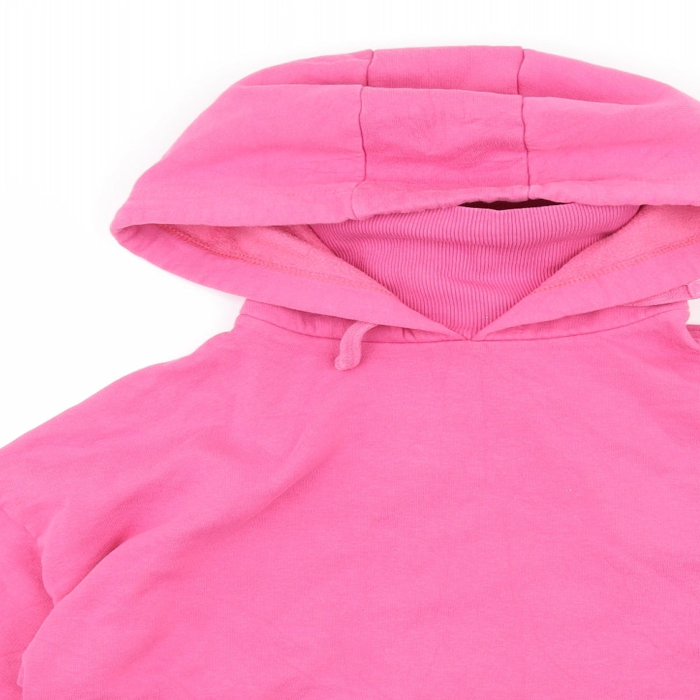 George Womens Pink  Jersey Pullover Hoodie Size S