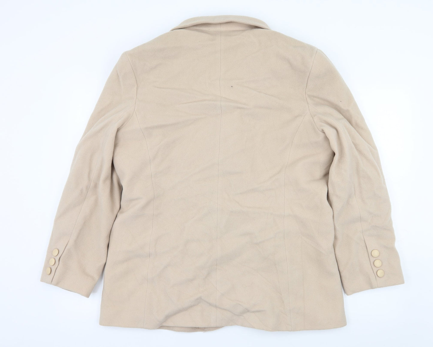 Preworn Womens Ivory   Pea Coat Coat Size 20