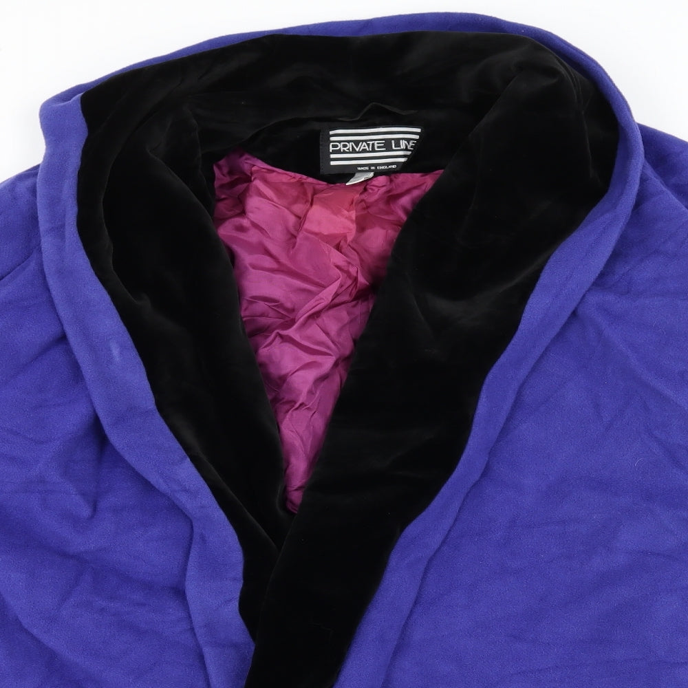 Private Line Womens Blue   Overcoat Coat Size 12