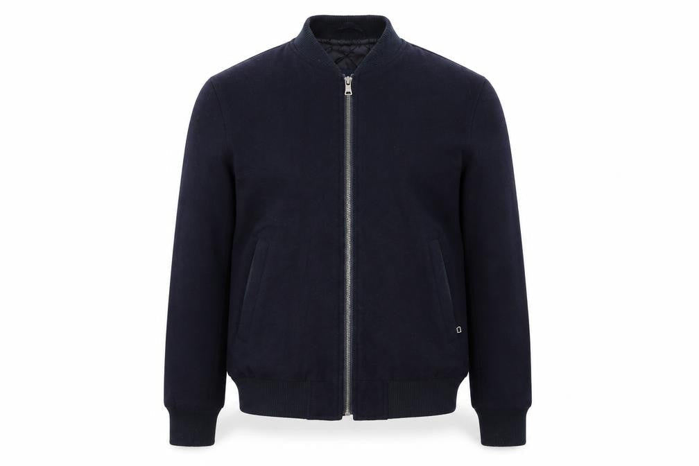 Criminal Womens Blue   Bomber Jacket Jacket Size S