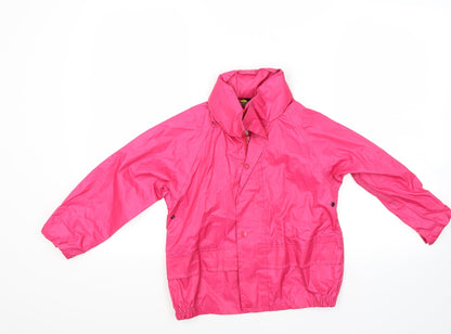 Additional front view of wetplay girls’ red basic coat coat, size 3-4, years