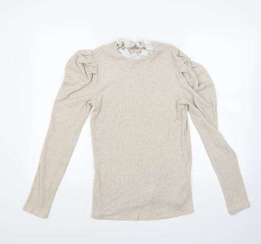 George Womens Beige   Pullover Jumper Size M