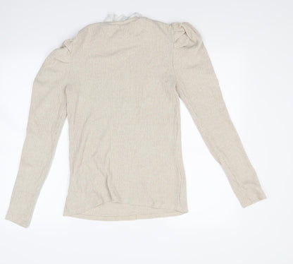 Back view of George women’s beige jumper, size M