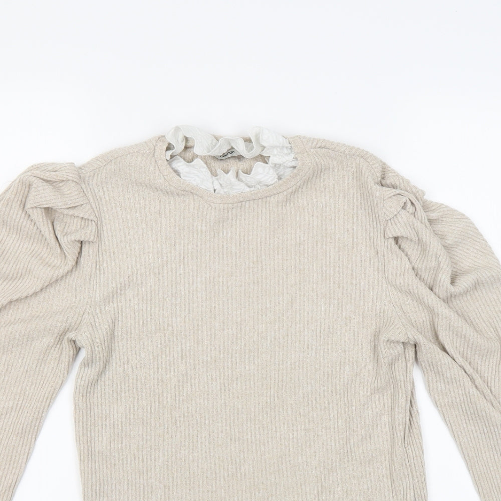 George Womens Beige   Pullover Jumper Size M