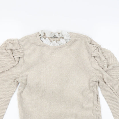Close-up detail of George women’s beige jumper, size M