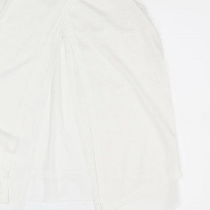 Brand and care label for Peacocks women’s white basic tank, size UK 8