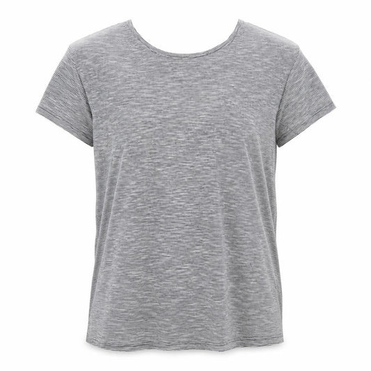 H&M Womens Grey Striped  Basic T-Shirt Size M