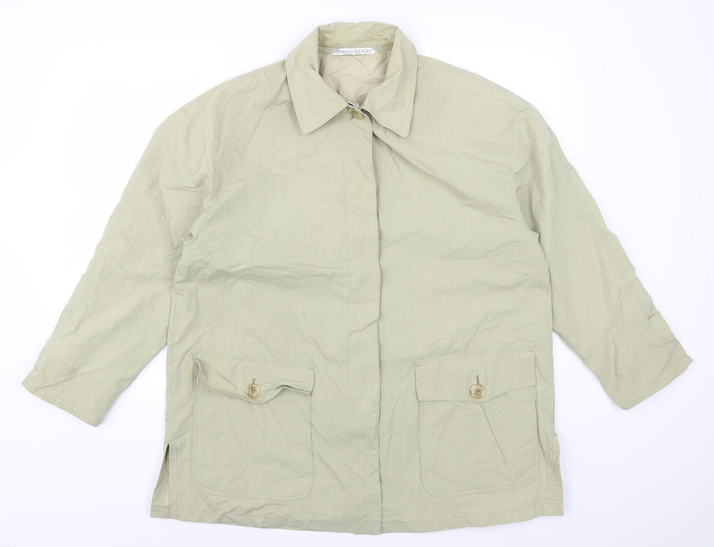 Marks and Spencer Womens Green   Jacket Coat Size 12