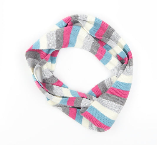 Preworn Girls Multicoloured Striped  Scarf Scarves & Wraps One Size  - Snood