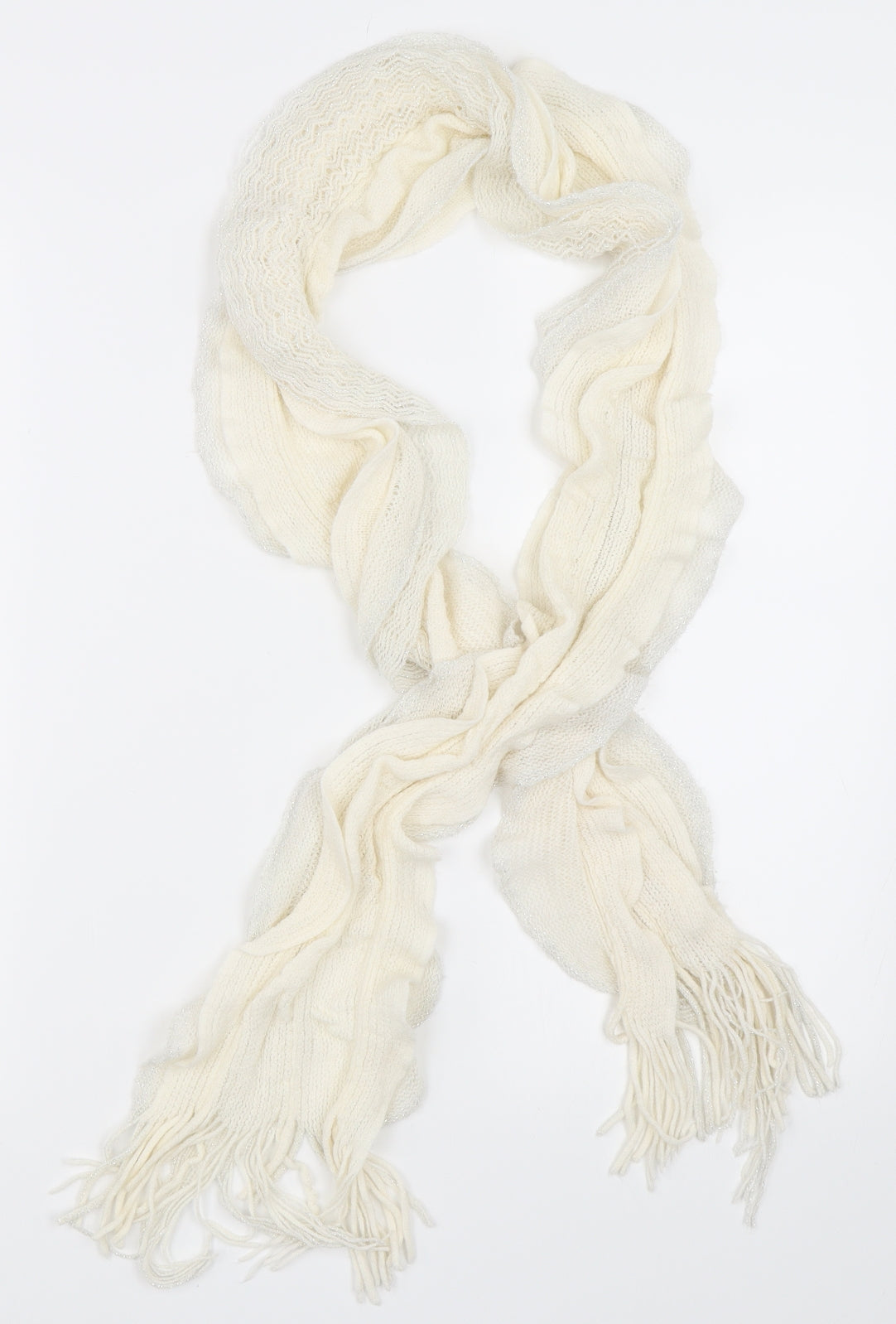Preworn Womens Ivory    Scarf