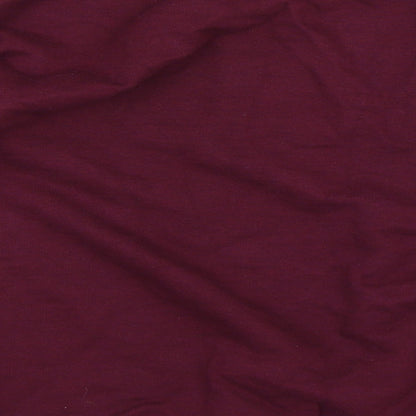 Brand and care label for Pep&Co women’s red jumper, size S