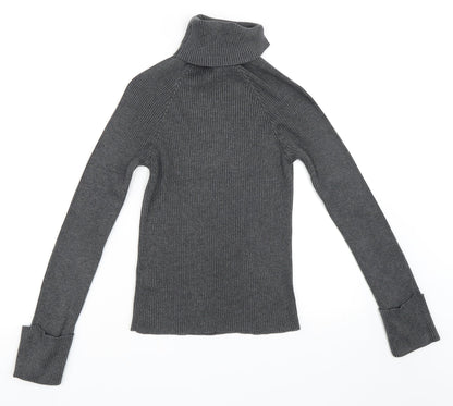 Back view of Topshop women’s grey jumper, size UK 10