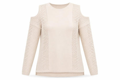 Front view of Topshop women’s pink jumper, size UK 8