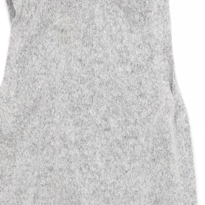 Brand and care label for Woolworths women’s grey knit jumper, size S