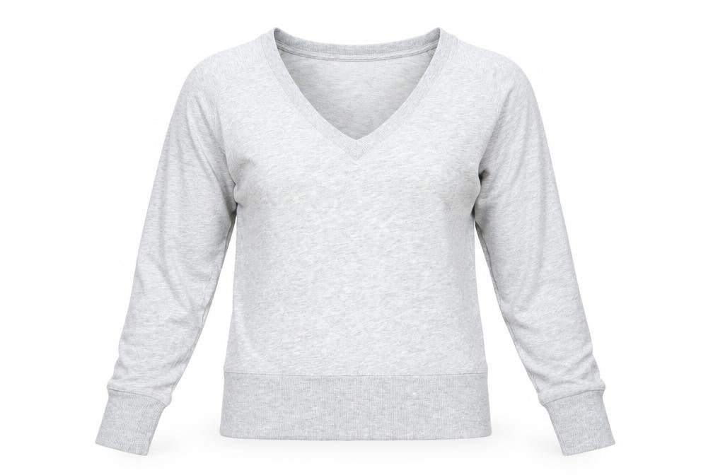 H&M Womens Grey  Jersey Pullover Sweatshirt Size XS
