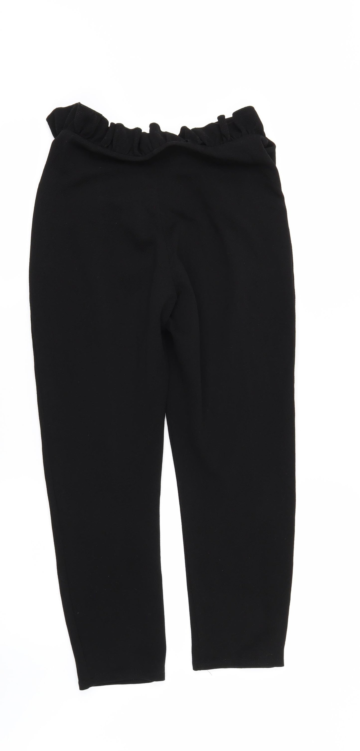 PRETTYLITTLETHING Womens Black   Trousers  Size 10 L23 in