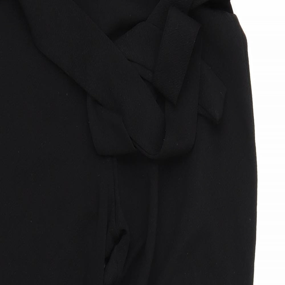 PRETTYLITTLETHING Womens Black   Trousers  Size 10 L23 in