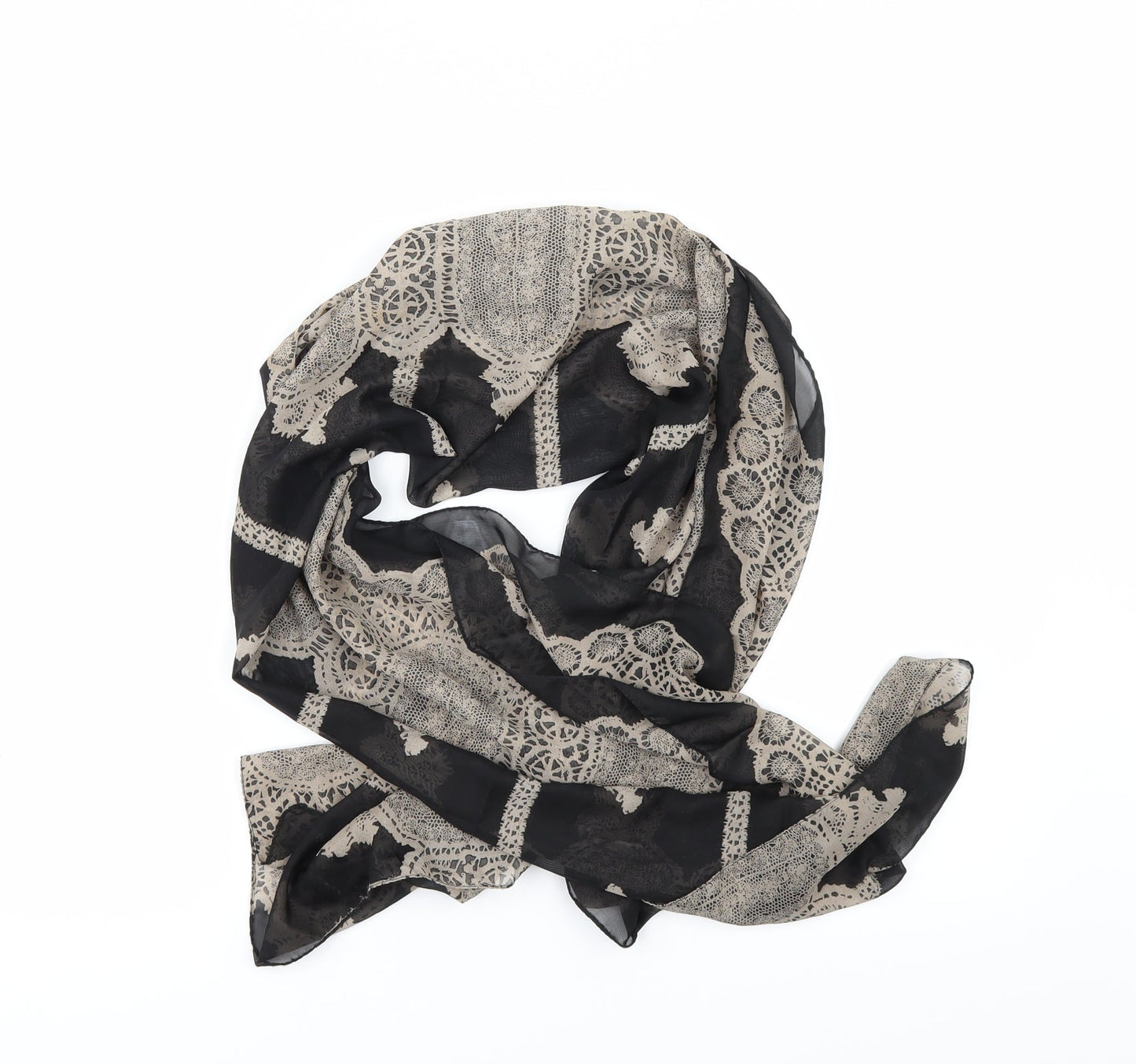 New Look Womens Black Geometric   Scarf