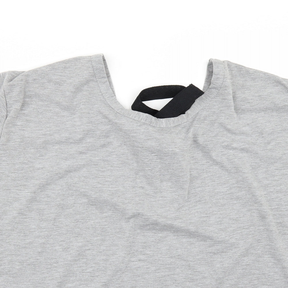 Boohoo Womens Grey   Basic T-Shirt Size 12