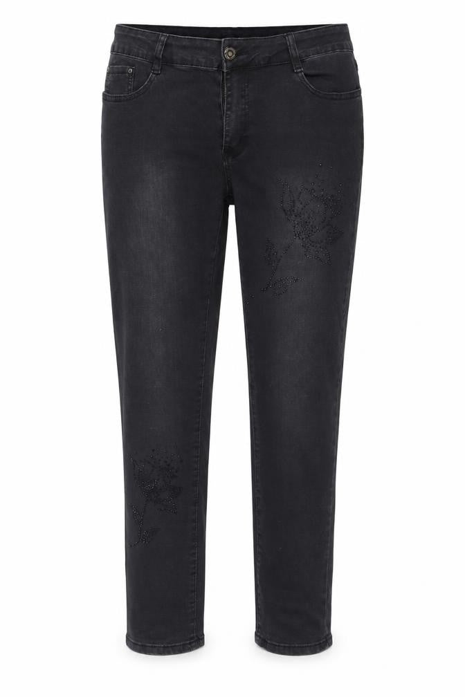 Preworn Womens Black   Straight Jeans Size L L27 in