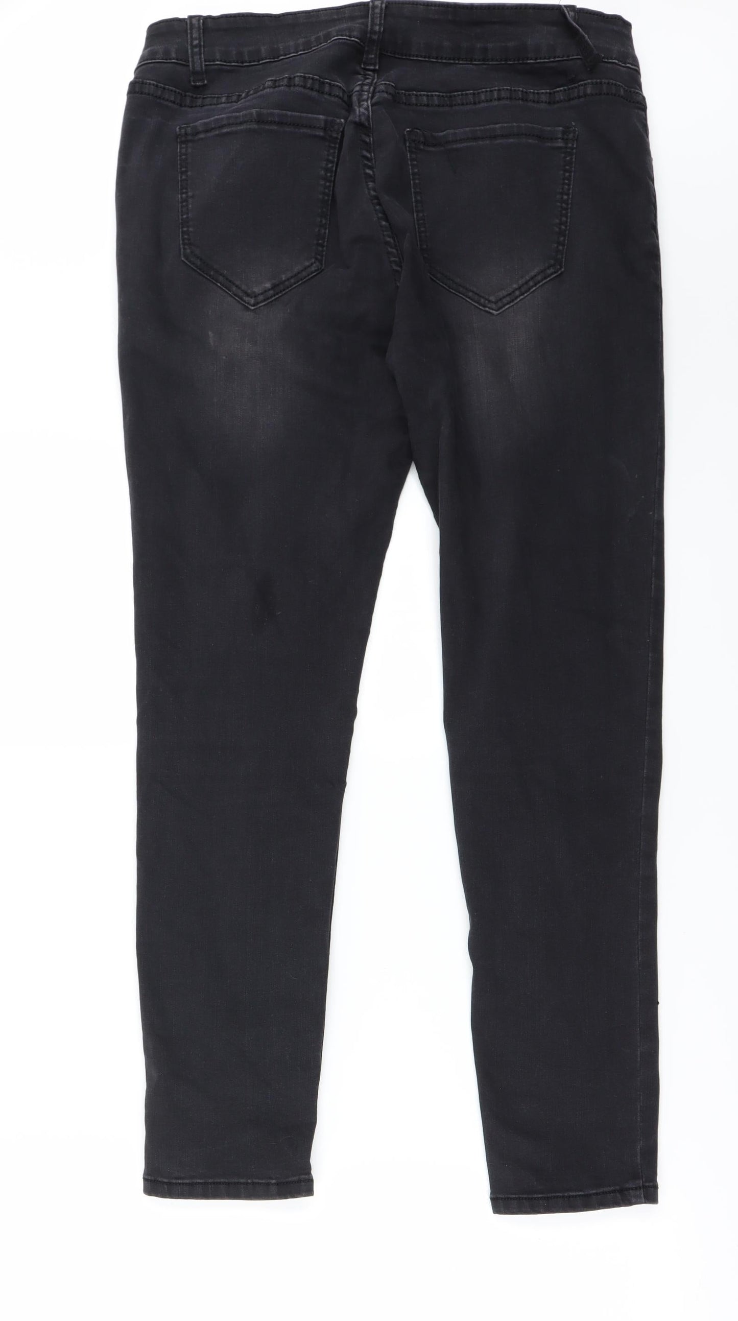 Preworn Womens Black   Straight Jeans Size L L27 in