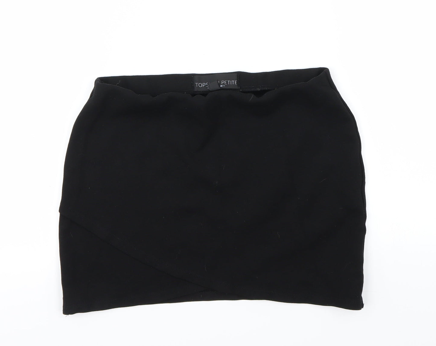 Topshop Womens Black   A-Line Skirt Size 10