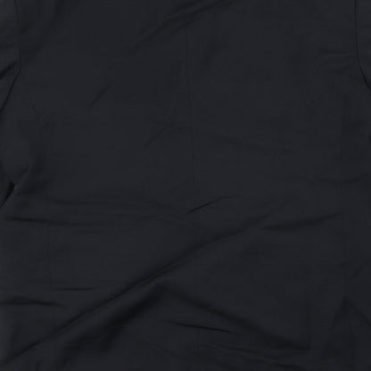 Brand and care label for Preworn men’s black jacket blazer, size 42