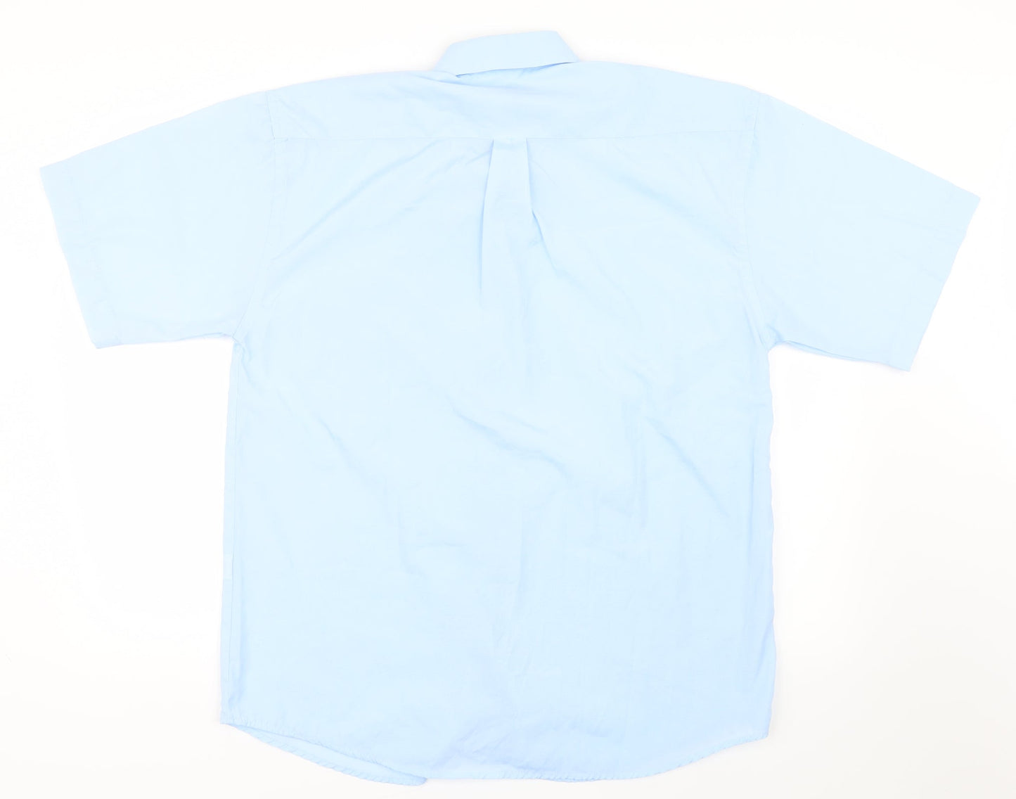 1st American Mens Blue    Button-Up Size L