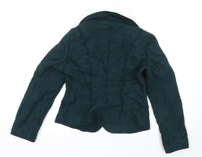 Back view of Marks & Spencer women’s green jacket, size UK 12