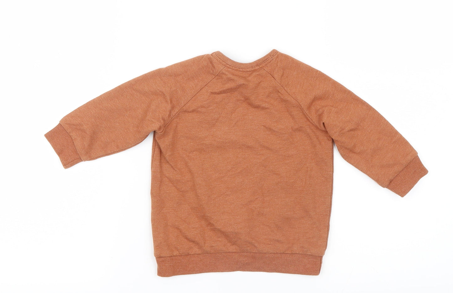 George Boys Brown  Knit Pullover Jumper Size 6-9 Months