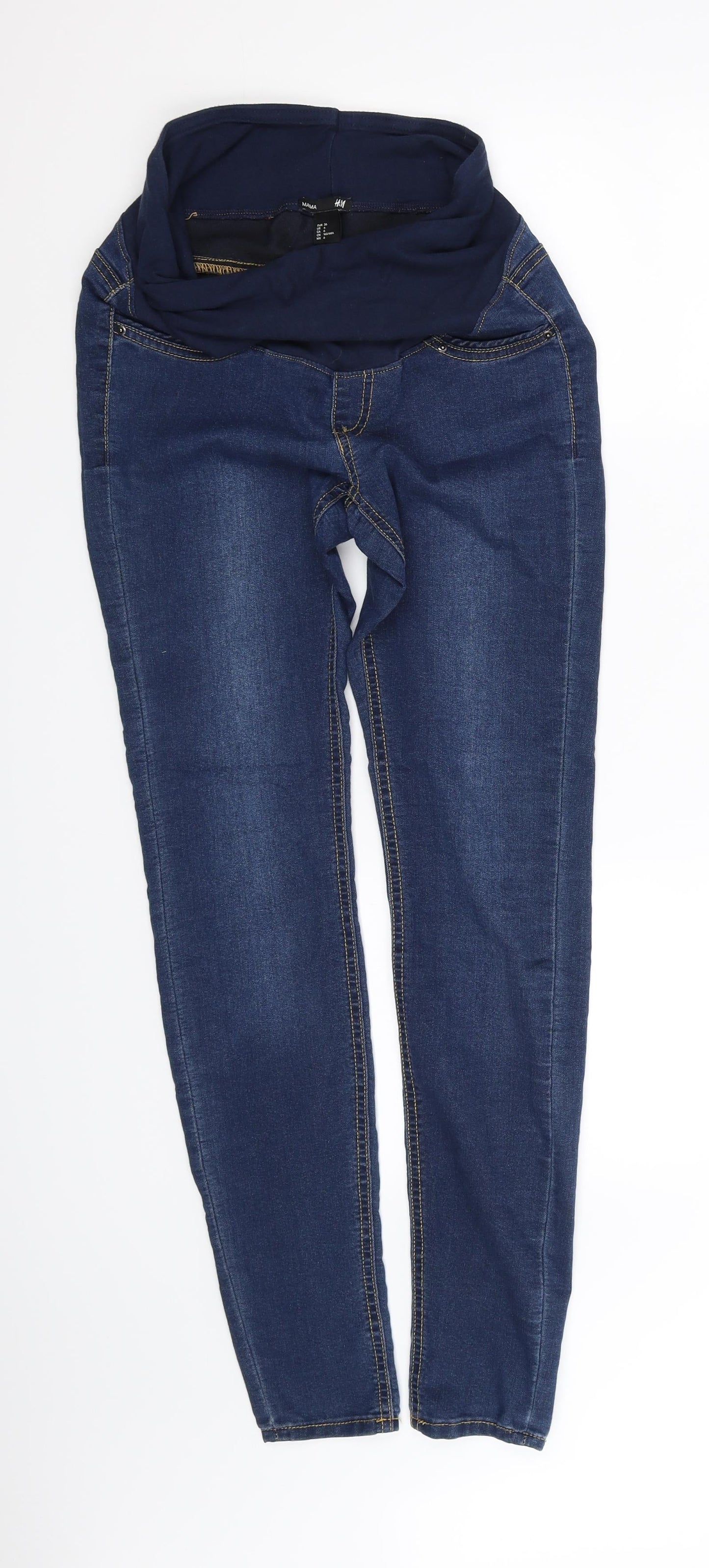 H&M Womens Blue   Skinny Jeans Size 8 L30 in
