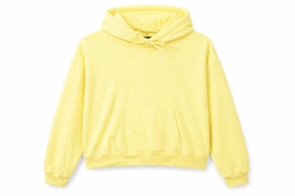 Front view of Topshop women’s yellow jumper, size UK 14