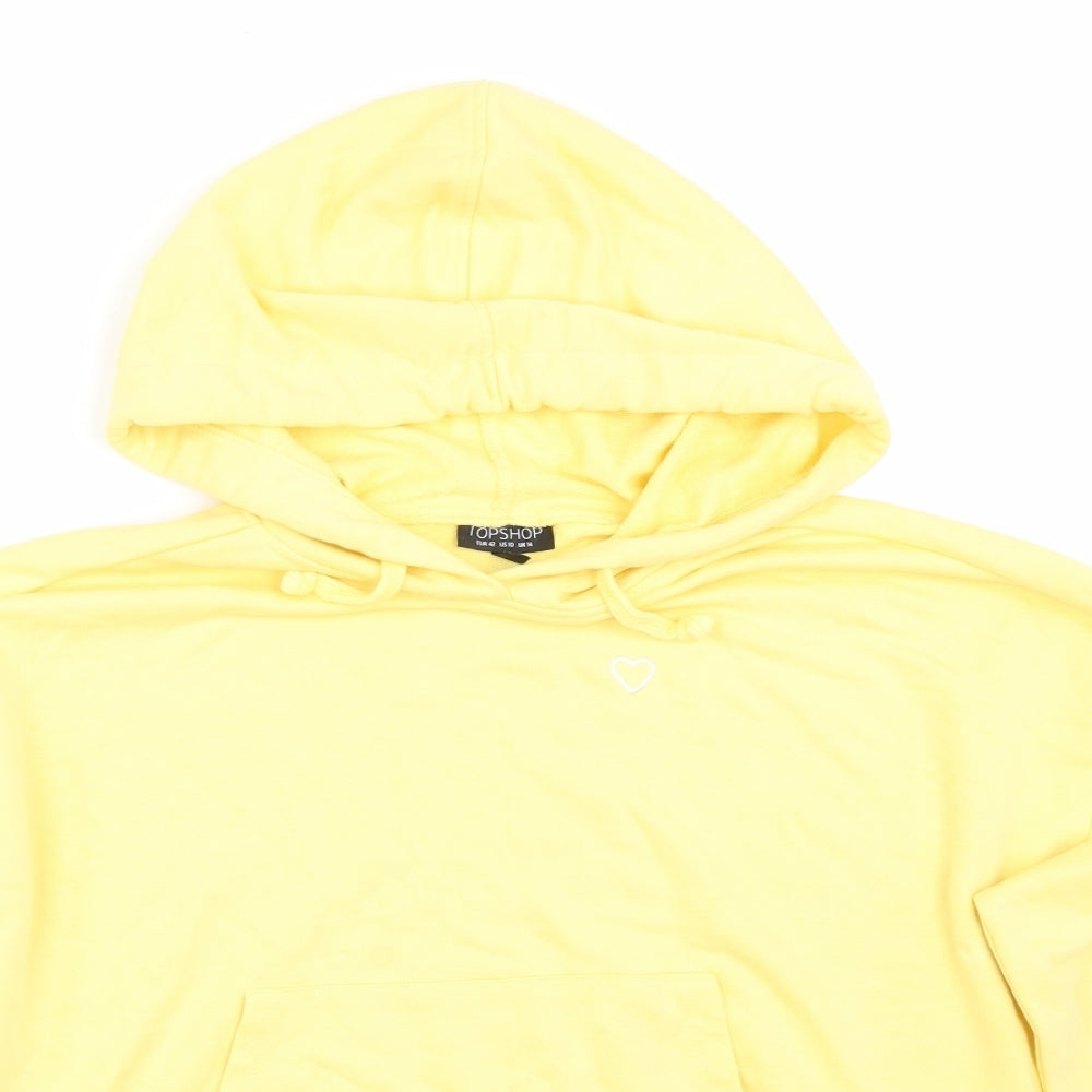Topshop Womens Yellow   Pullover Jumper Size 14