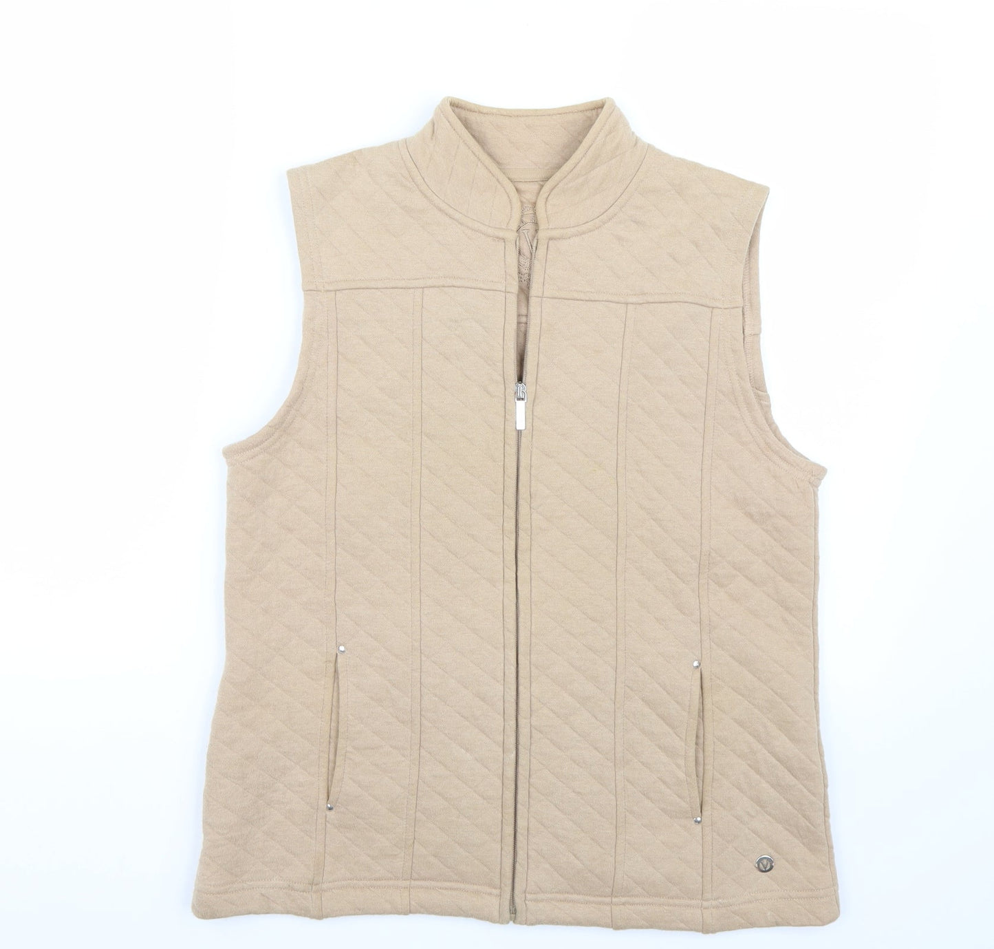 Viyella Womens Beige   Gilet Coat Size M