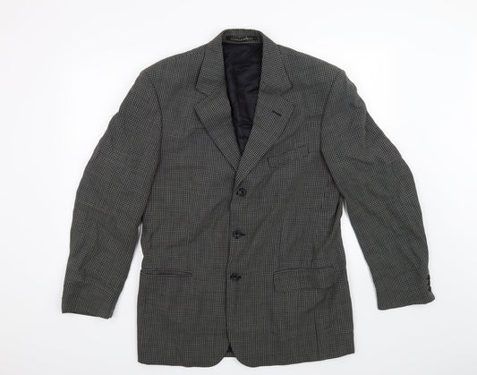 Marks and Spencer Mens Blue Geometric  Jacket Blazer Size 40