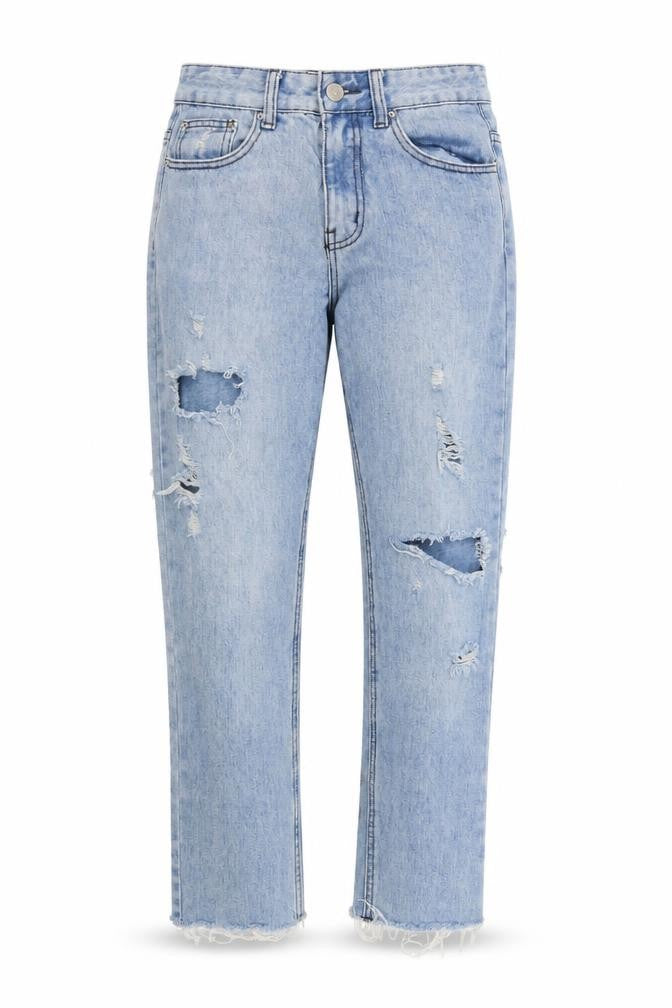 Preworn Womens Blue   Straight Jeans Size 8 L25 in