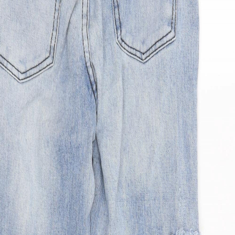 Preworn Womens Blue   Straight Jeans Size 8 L25 in