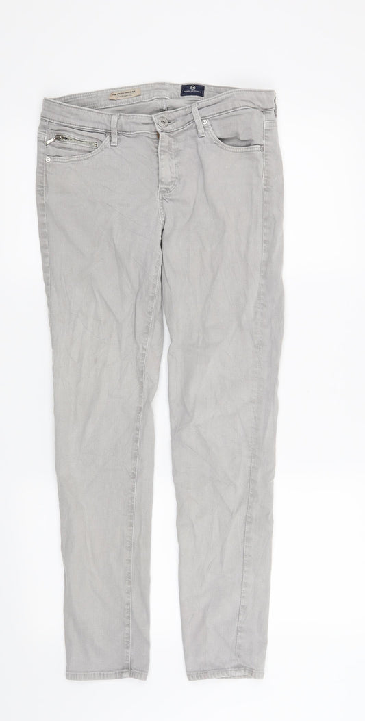 Preworn Womens Grey   Straight Jeans Size 28 in L28 in