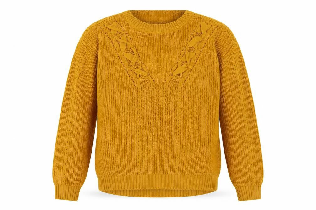 Primark Womens Yellow   Henley Jumper Size 10
