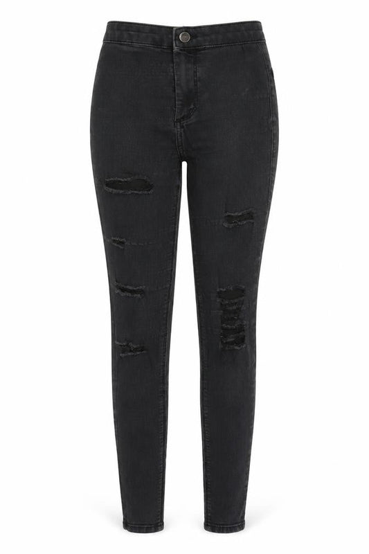 Topshop Womens Black  Denim Jegging Jeans Size 25 in L26 in