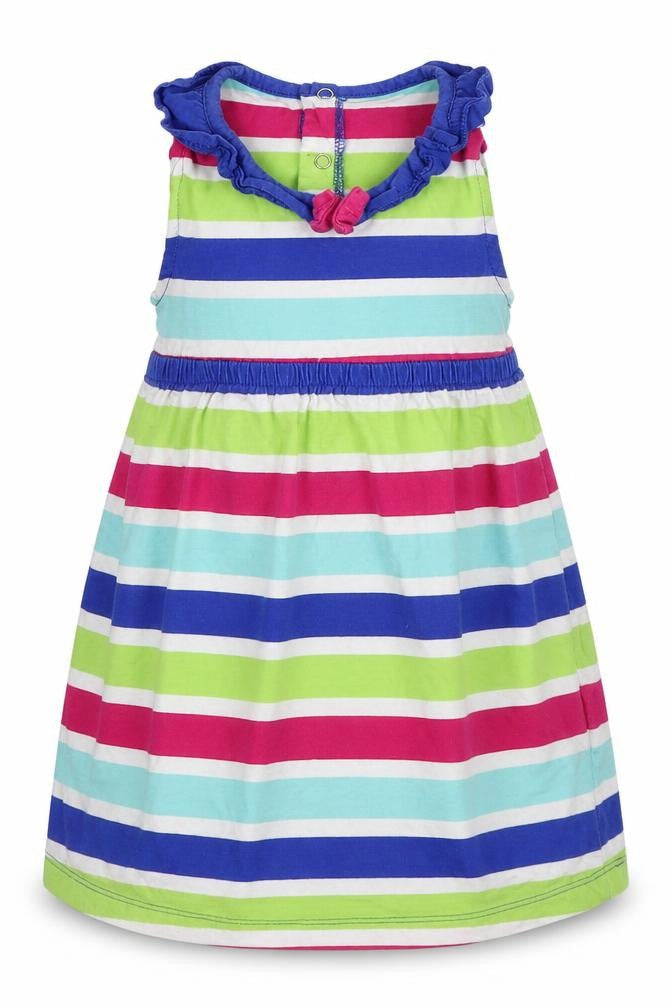 Charanga Girls Multicoloured Striped  Fit & Flare  Size 2-3 Years