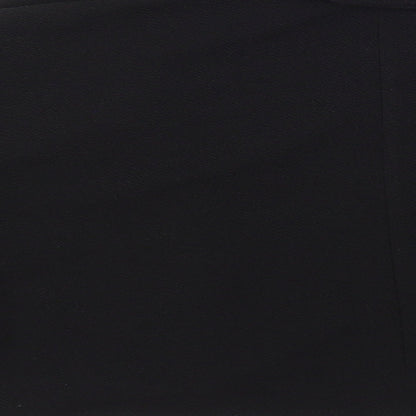 Brand and care label for Boohoo women’s black 3-in-1 jacket blazer, size UK 12