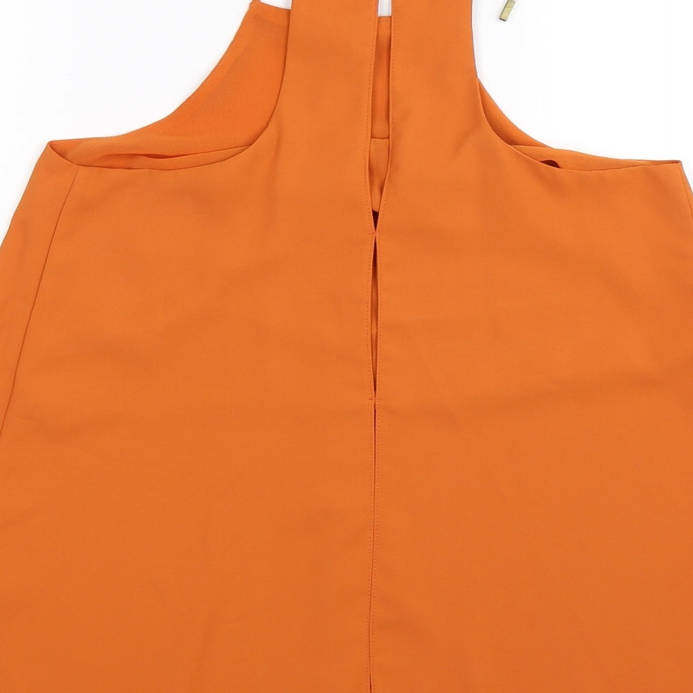 River Island Womens Orange   Basic Tank Size 8