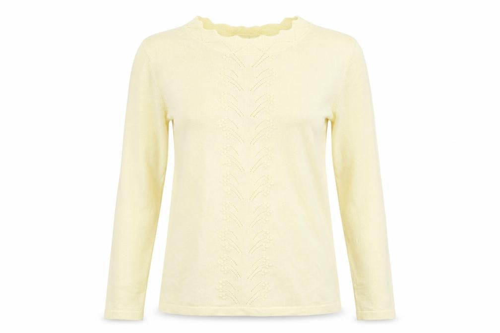 dorothy per Womens Yellow Striped Knit Pullover Jumper Size 8