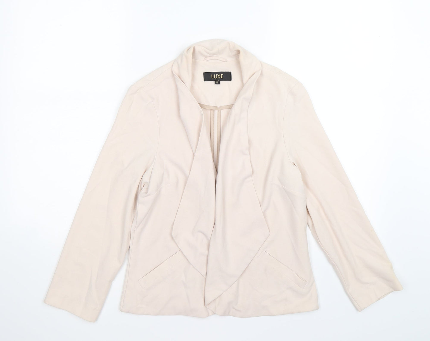 Dorothy Perkins Womens Beige   Jacket Blazer Size 12  - waterfall